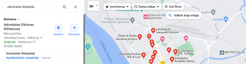 Google Maps reklama