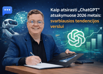 Kaip atsirasti „ChatGPT“ atsakymuose 2026 metais: svarbiausios tendencijos verslui
